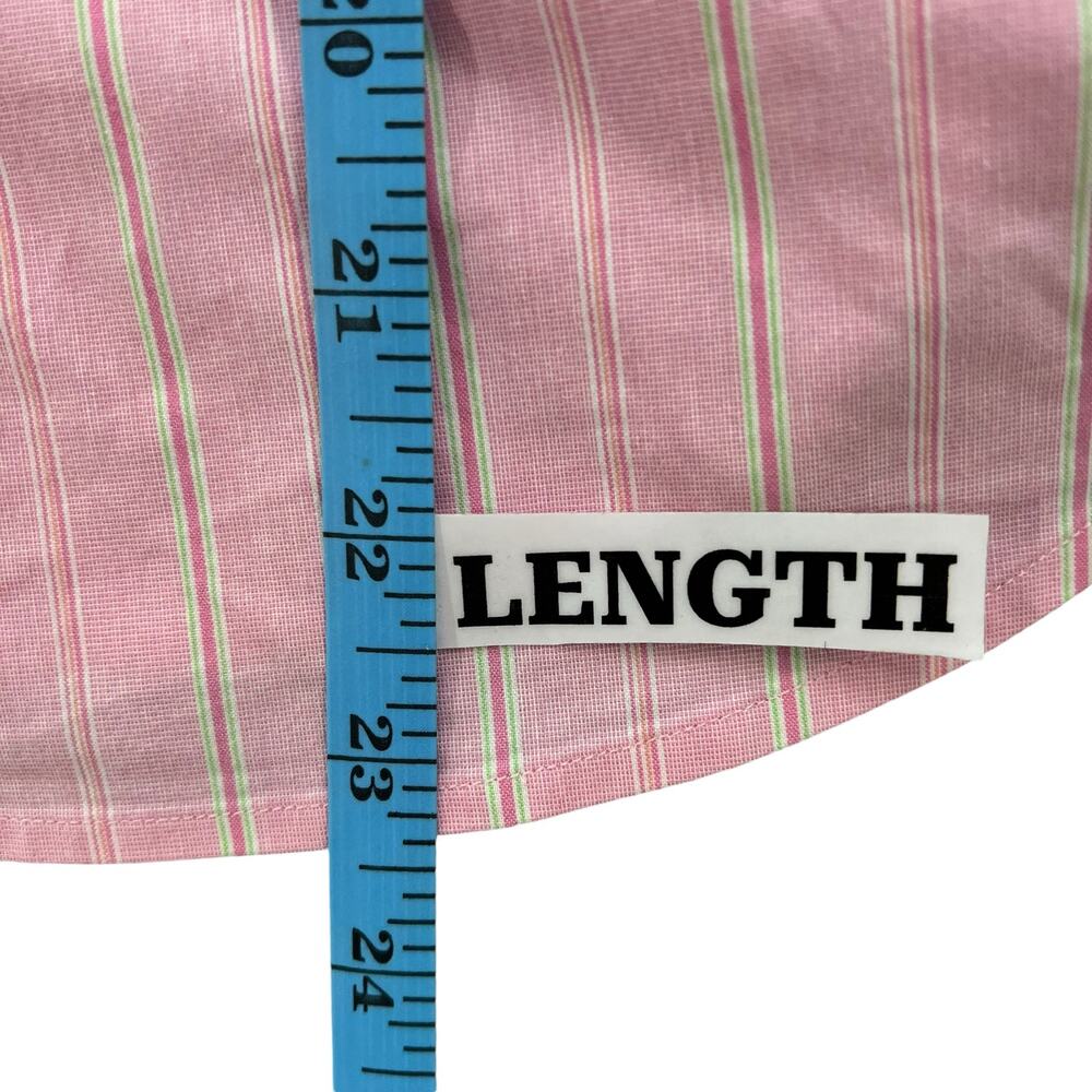 LILLY PULITZER Pink Striped Fitted Shirt Has Stretch Woman's Size 4 - Picture 15 of 15